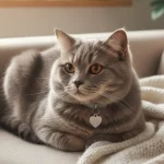 Adorable grey cat relaxing indoors, inspiring unique name ideas for beloved pets.
