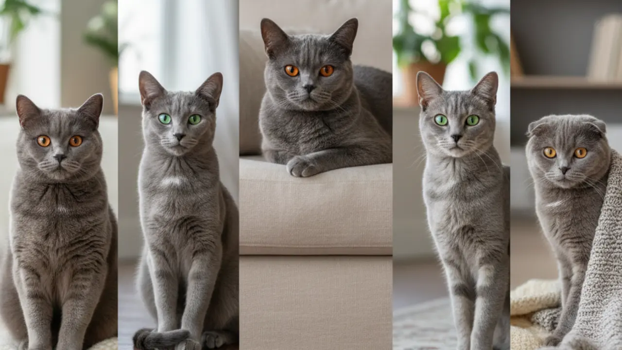 Meet the Best Grey Cat Breeds Around the World, all the beautiful grey cat breeds