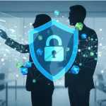 What Are Data Privacy Consulting Services? A Complete Guide. Two colleagues discussing the privacy services on a whiteboard.