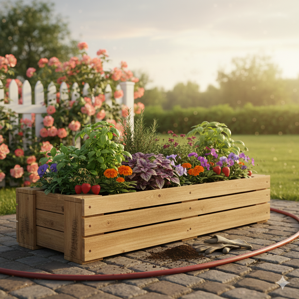 Pallet Wood Garden Planter