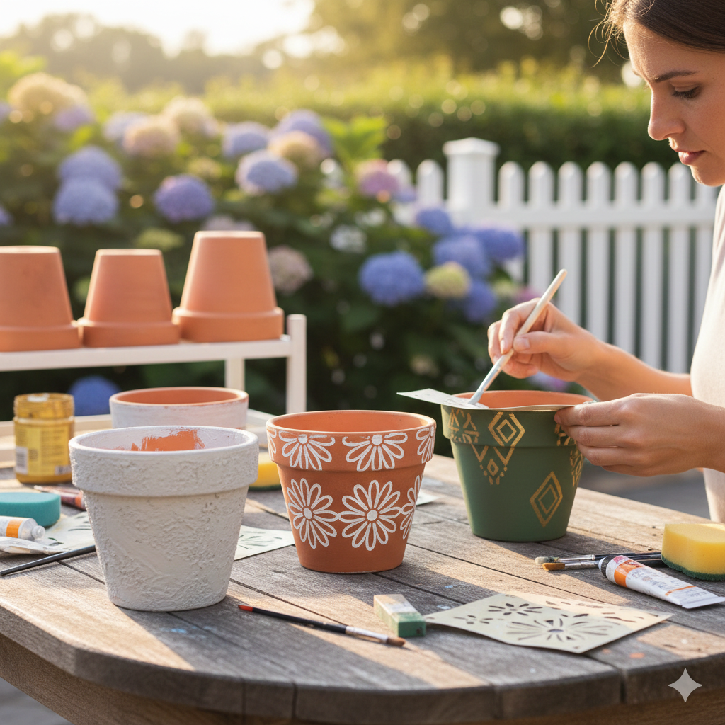 Terracotta Pot Makeover